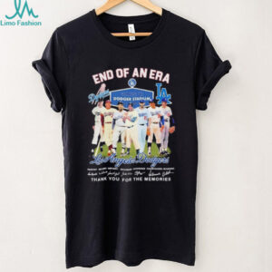 End Of An Era Los Angeles Dodgers Legends Thank You For The Memories Signatures T shirts
