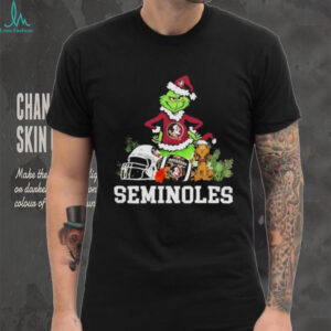 Florida State Seminoles The Grinch and Max helmet Christmas 2025 shirt
