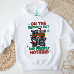 Freddy Krueger on the naughty list and I regret nothing Christmas shirt