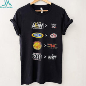 Funny AEW better than WWE shirt