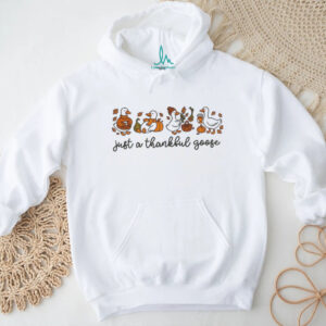Funny Cute Pumpkin Spice Thanksgiving Goose shirt
