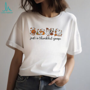Funny Cute Pumpkin Spice Thanksgiving Goose shirt