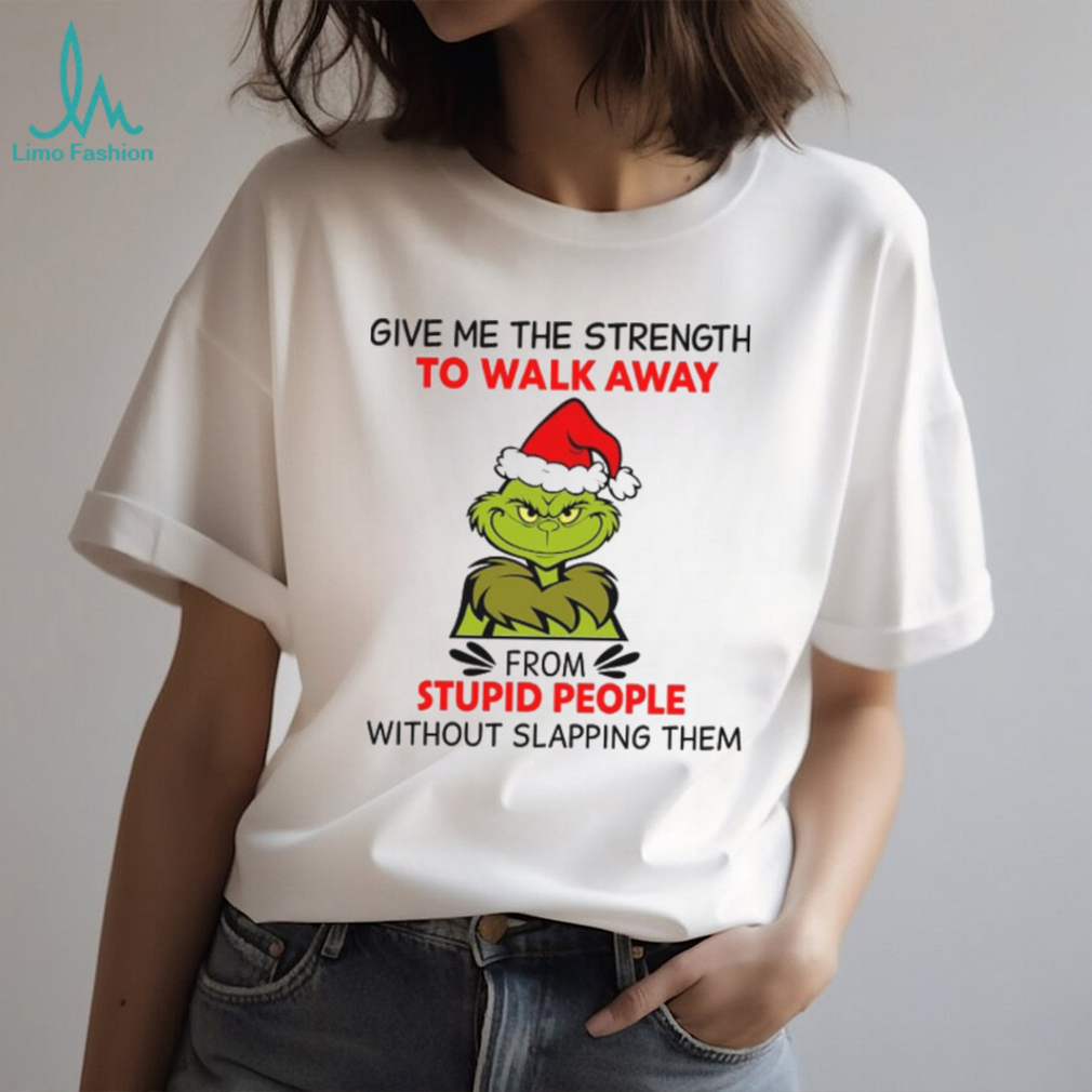 Funny Grinch Walk Away From Stupid People Shirt