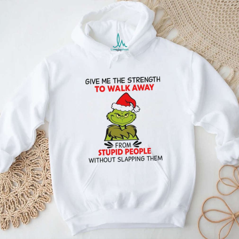 Funny Grinch Walk Away From Stupid People Shirt