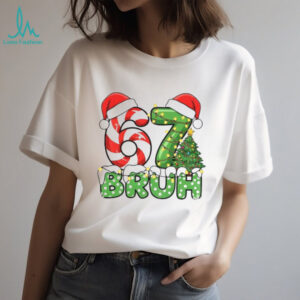 Funny Santa Bruh Christmas Meme Six Seven 67 shirt