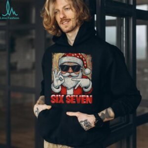 Funny Six Seven Meme Christmas Cool Santa Saying 6 7 T Shirt