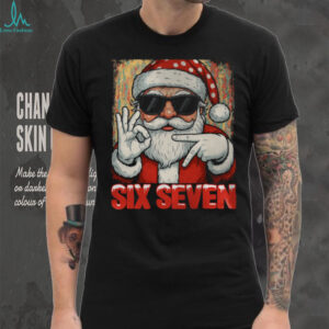 Funny Six Seven Meme Christmas Cool Santa Saying 6 7 T Shirt