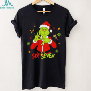 Funny Six Seven Meme Christmas Grinch Santa shirt