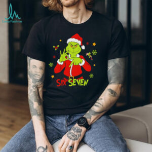 Funny Six Seven Meme Christmas Grinch Santa shirt