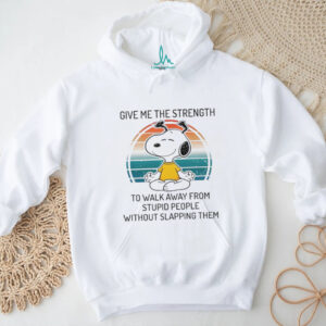 Funny Snoopy Meditate Walk Away From Stupid People Shirt
