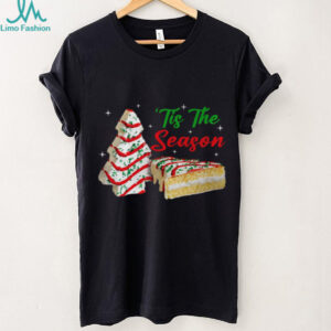 Funny Tis The Season Design Christmas Tree Cakes Debbie T Shirt