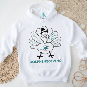 Funny Turkey Dolphinsgiving Thanksgiving with Miami Dolphins Heroes NFL Hill Tagovailoa shirt
