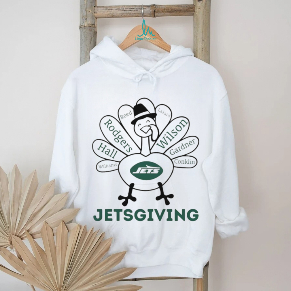 Funny Turkey Jetsgiving Thanksgiving with New York Jets Heroes NFL Rodgers Wilson shirt Funny Turkey Jetsgiving Thanksgiving with New York Jets Heroes NFL Rodgers Wilson shirt