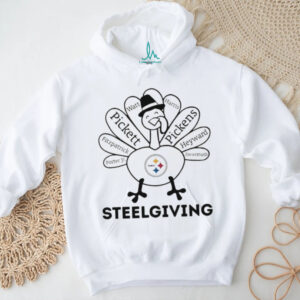 Funny Turkey Steelgiving Thanksgiving with Pittsburgh Steelers Heroes NFL Pickett Pickens shirt