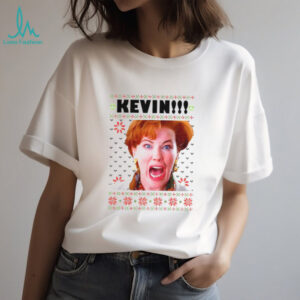 Funny Ugly Christmas Jumper Kate McCallister Kevin Scream shirt