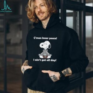 Funny Yoga Meditation Snoopy C'mon Inner Peace Shirt