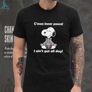 Funny Yoga Meditation Snoopy C'mon Inner Peace Shirt