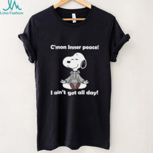 Funny Yoga Meditation Snoopy C'mon Inner Peace Shirt
