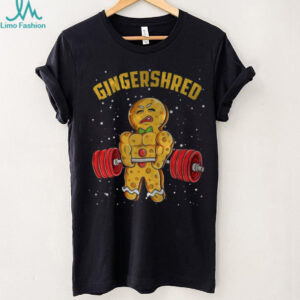 Gingershred Funny Gingerbread Man Gym Bodybuilding Christmas T Shirt