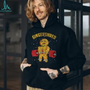 Gingershred Funny Gingerbread Man Gym Bodybuilding Christmas T Shirt