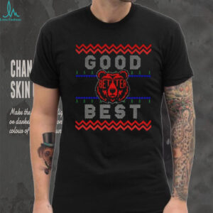 Good Better Best Chicago Bears NFL Football 2025 logo Merry Christmas shirt