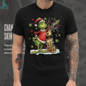 Green Guy Grinch And Dog T Shirt