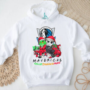 Grinch And Jack Dallas Mavericks Friends HalloThanksMas T Shirt