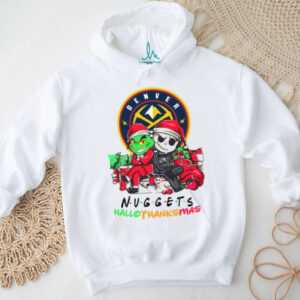 Grinch And Jack Denver Nuggets Friends HalloThanksMas T Shirt