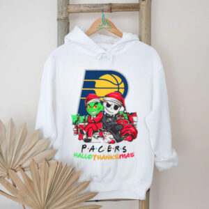 Grinch And Jack Indiana Pacers Friends HalloThanksMas T Shirt