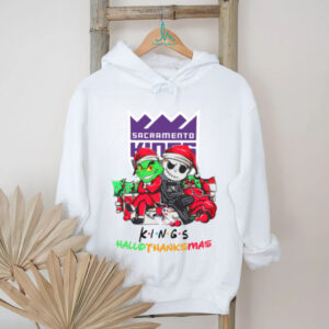Grinch And Jack Sacramento Kings Friends HalloThanksMas T Shirt