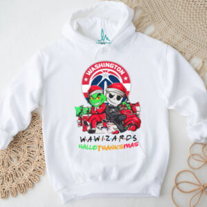 Grinch And Jack Washington Wizards Friends HalloThanksMas T Shirt