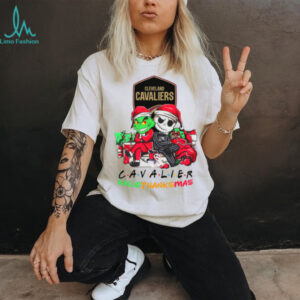 Grinch And Jack cleveland cavalier Friends HalloThanksMas T Shirt