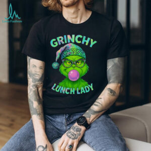 Grinch Bubblegum Lunch Lady Merry Christmas Shirt