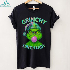 Grinch Bubblegum Lunch Lady Merry Christmas Shirt