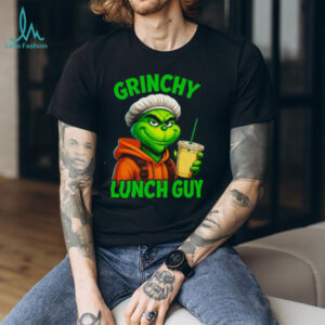 Grinch Is Sitting in a Cafeteria Holding His Coffee Classic T Shirt