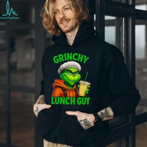 Grinch Is Sitting in a Cafeteria Holding His Coffee Classic T Shirt