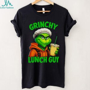 Grinch Is Sitting in a Cafeteria Holding His Coffee Classic T Shirt