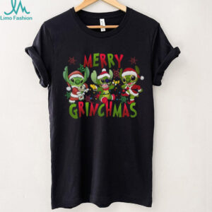 Grinch Lilo & Stitch Christmas Shirt Family Matching Xmas Tee