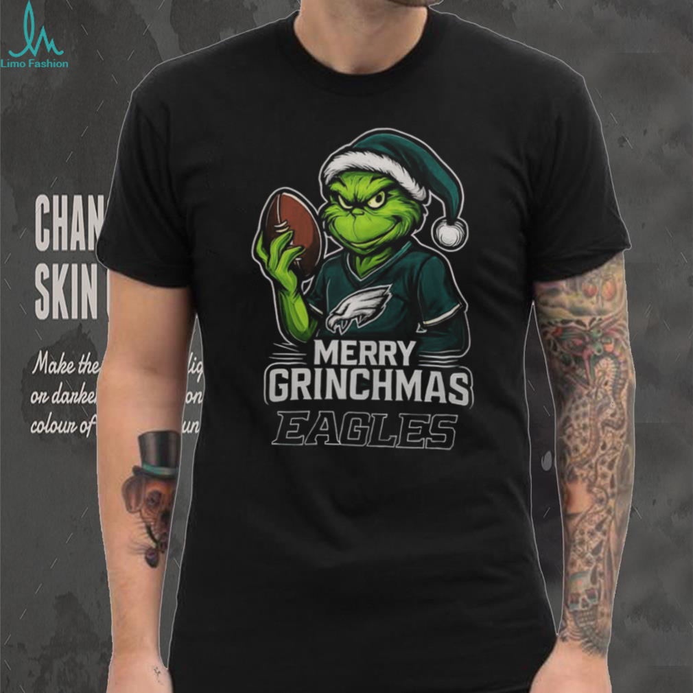 Grinch Merry Grinchmas Philadelphia Eagles Football T Shirt