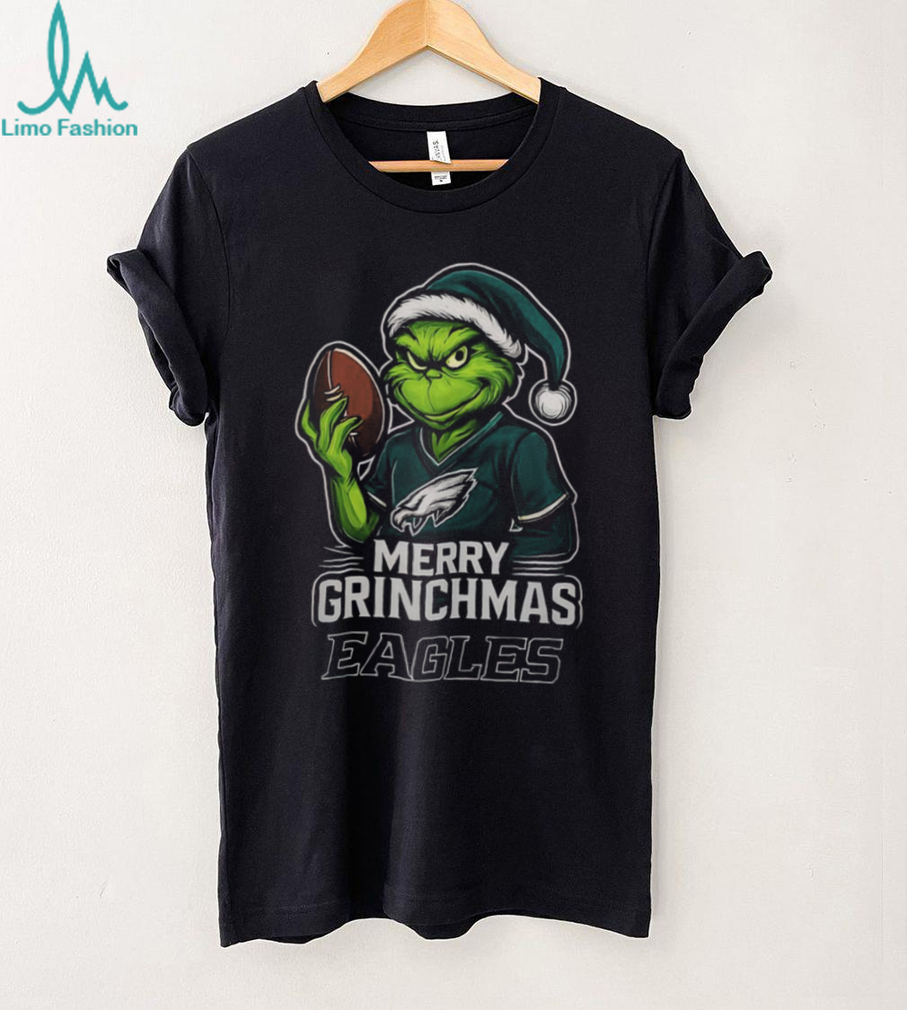 Grinch Merry Grinchmas Philadelphia Eagles Football T Shirt
