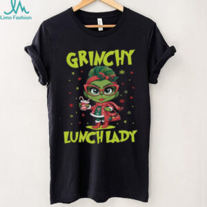 Grinchy Lunch Lady Christmas Shirt Funny Xmas Cafeteria Worker Tee School Staff Holiday Gift