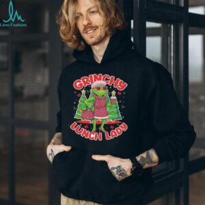 Grinchy Lunch Lady Funny Christmas T Shirt