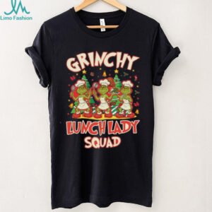Grinchy Lunch Lady Squad Christmas T Shirt Cafeteria Worker Gift