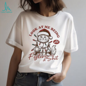 Grumpy Cat Christmas look at me being all festive shit shirt