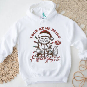 Grumpy Cat Christmas look at me being all festive shit shirt