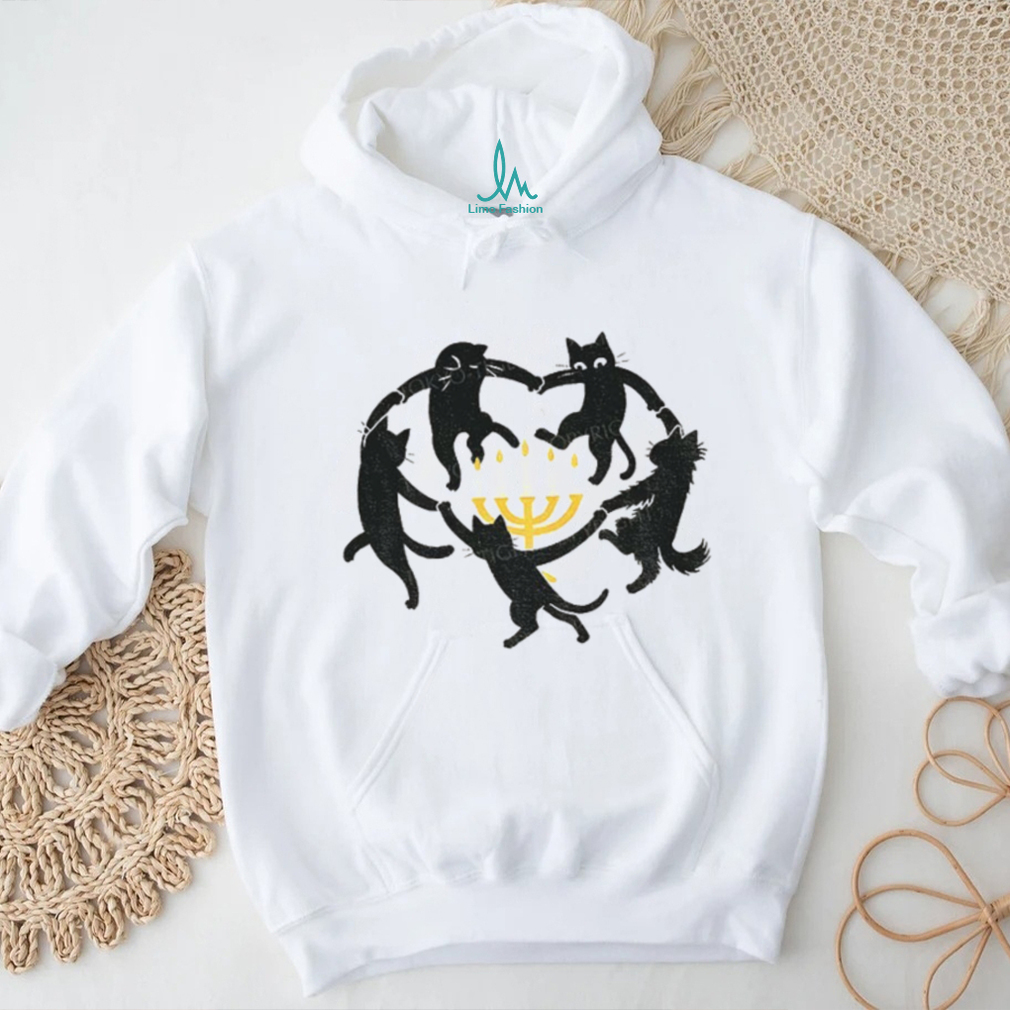 Hanukkah Black Cat Menorah Candle Happy Chrismukkah shirt Hanukkah Black Cat Menorah Candle Happy Chrismukkah shirt