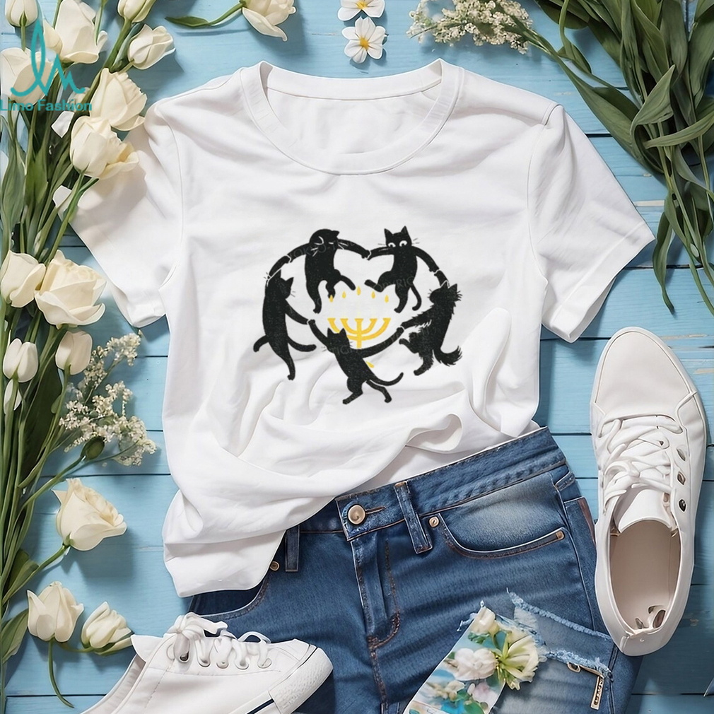 Hanukkah Black Cat Menorah Candle Happy Chrismukkah shirt Hanukkah Black Cat Menorah Candle Happy Chrismukkah shirt