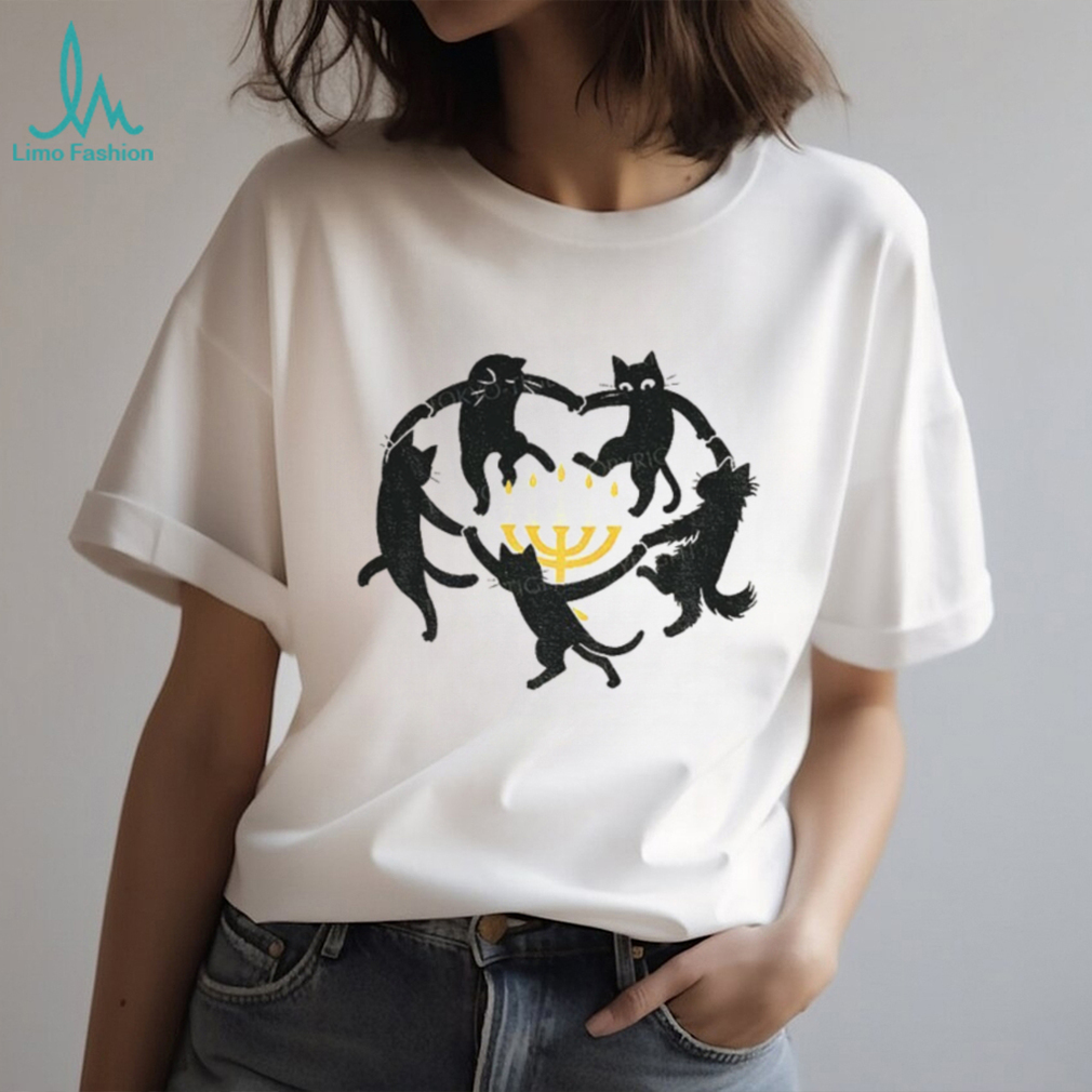 Hanukkah Black Cat Menorah Candle Happy Chrismukkah shirt Hanukkah Black Cat Menorah Candle Happy Chrismukkah shirt