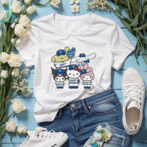 Hello Kitty x Los Angeles Dodgers MLB World Series 2025 Champions Back To Back Sanrio T shirts