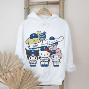 Hello Kitty x Los Angeles Dodgers MLB World Series 2025 Champions Back To Back Sanrio T shirts